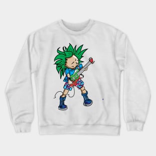 tiny guitar guy Crewneck Sweatshirt